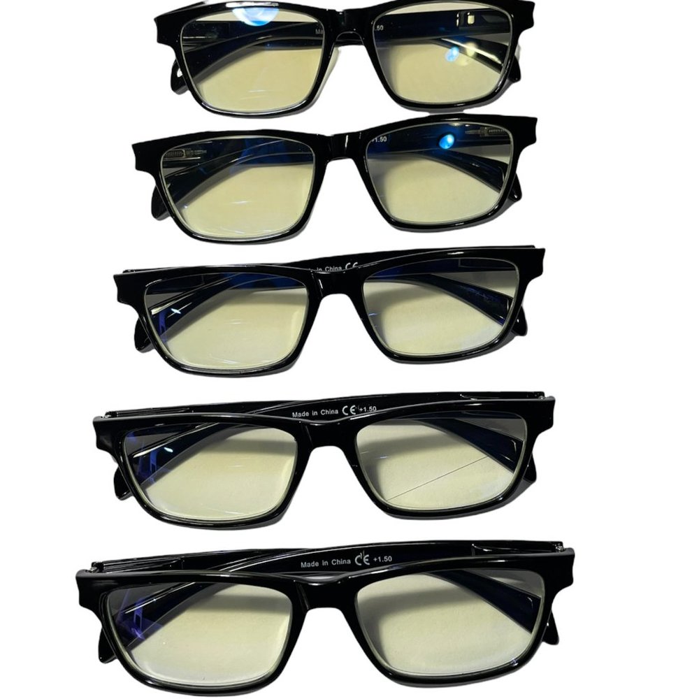 Eyekepper Blue Light Reading Glasses Oval Round for Women Men +1.50 (5pack) - Picture 4 of 4
